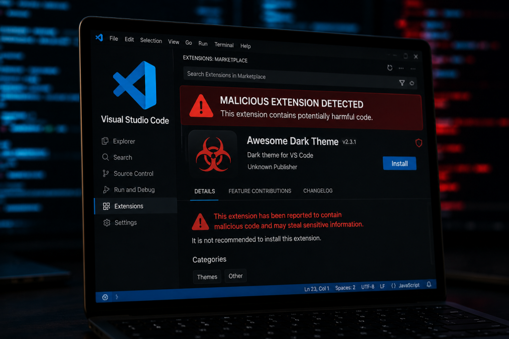 Hackeo a GitHub: una extensión de VS Code provocó el robo de 3.800 repositorios Hackeo a GitHub